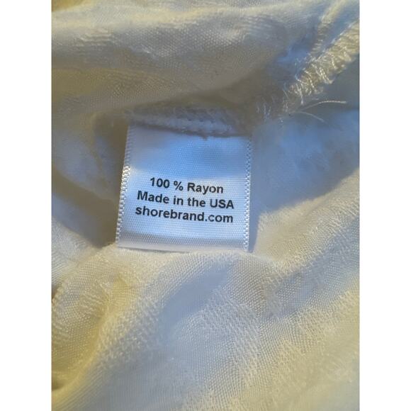 Shore Cropped Button-Up White Blouse Size XS - Picture 8 of 10